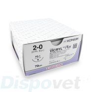 Hechtdraad Vicryl Plus (VCP453H, 2-0, 70cm, FS-1 naald) 36 stuks | InnovetDirect