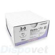 Hechtdraad Vicryl Plus (VCP452H, 3-0, 70cm, FS-1 naald) 36 stuks | Ethicon