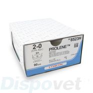 hechtdraad Prolene (8523H, blauw, 90cm, m3) | Ethicon