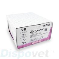 Hechtdraad Vicryl Rapide (VR2296, 5-0, 75cm, FS-3 naald) 36 stuks | Ethicon