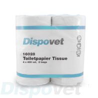 Ecowipe toiletpapier, hoogwit, 2-laags, 400 vel, 40 rollen