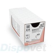 Hechtdraad Monocryl+ (MCP3435G, 4-0, 70cm, RB1-Plus) 12 stuks | Ethicon
